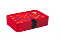 COFFRE DE RANGEMENT LEGO ROUGE